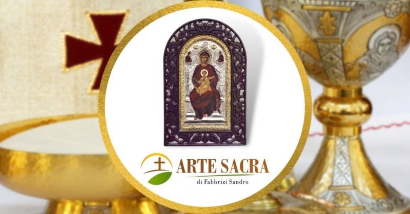 Icona sacra artigianale Greco Bizantina Madonna con bambino